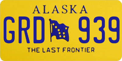 AK license plate GRD939