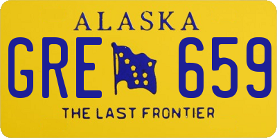 AK license plate GRE659