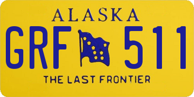AK license plate GRF511