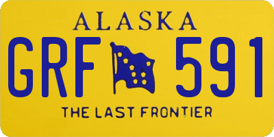 AK license plate GRF591