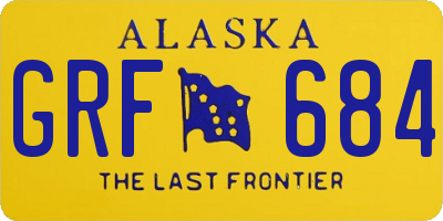 AK license plate GRF684