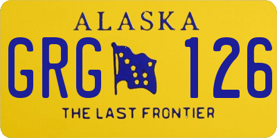 AK license plate GRG126