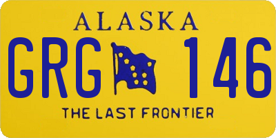 AK license plate GRG146