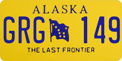 AK license plate GRG149
