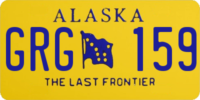 AK license plate GRG159