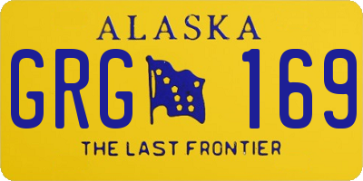 AK license plate GRG169