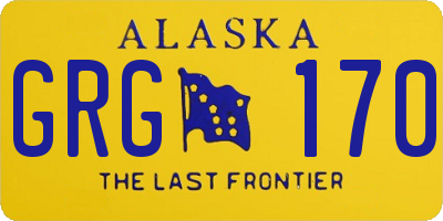 AK license plate GRG170