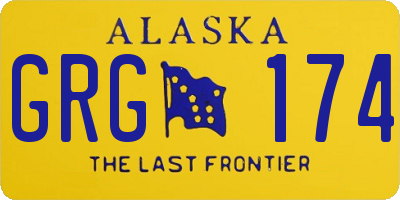 AK license plate GRG174