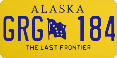 AK license plate GRG184