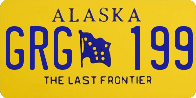AK license plate GRG199
