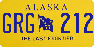 AK license plate GRG212