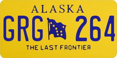 AK license plate GRG264