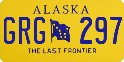 AK license plate GRG297