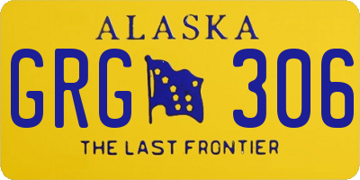 AK license plate GRG306