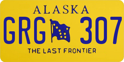 AK license plate GRG307