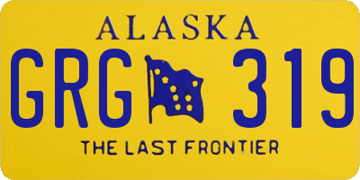 AK license plate GRG319
