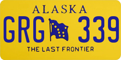 AK license plate GRG339