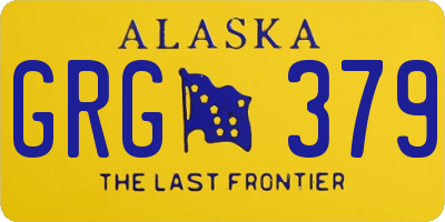 AK license plate GRG379