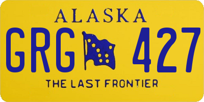 AK license plate GRG427