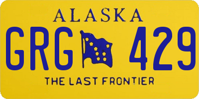 AK license plate GRG429