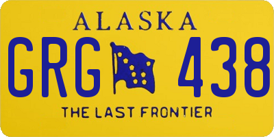 AK license plate GRG438