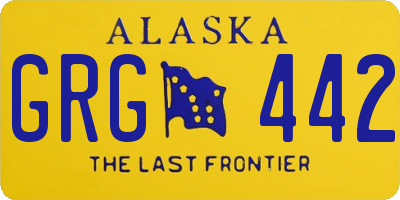 AK license plate GRG442