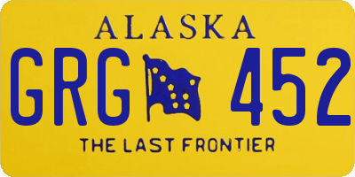 AK license plate GRG452