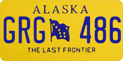 AK license plate GRG486