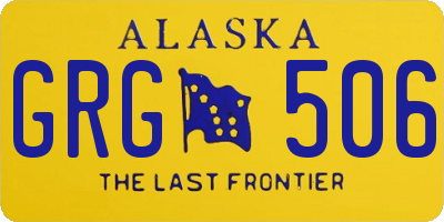 AK license plate GRG506
