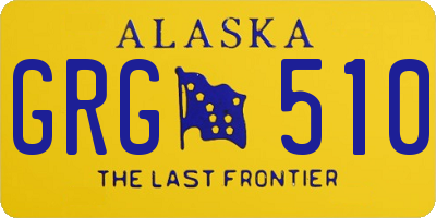 AK license plate GRG510
