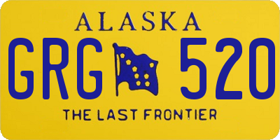 AK license plate GRG520