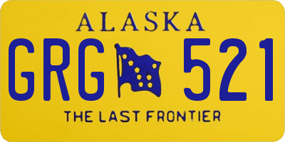 AK license plate GRG521