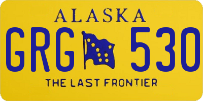 AK license plate GRG530