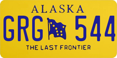 AK license plate GRG544