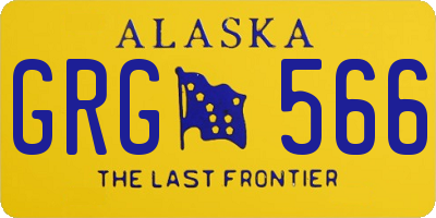 AK license plate GRG566