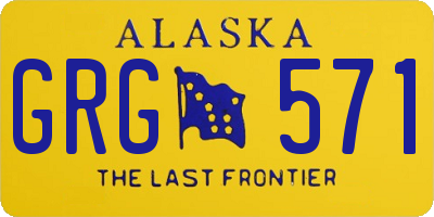 AK license plate GRG571