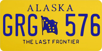 AK license plate GRG576