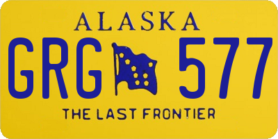AK license plate GRG577
