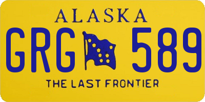 AK license plate GRG589