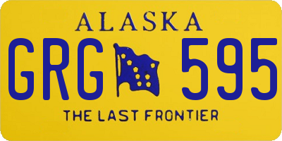 AK license plate GRG595