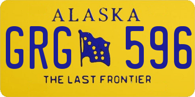 AK license plate GRG596