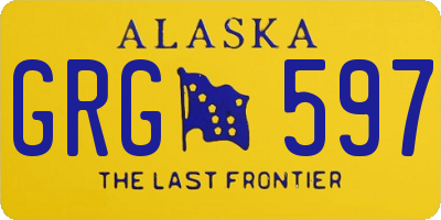 AK license plate GRG597