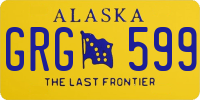 AK license plate GRG599