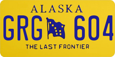 AK license plate GRG604