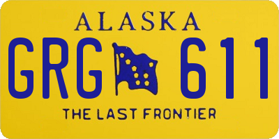 AK license plate GRG611