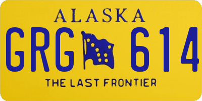 AK license plate GRG614