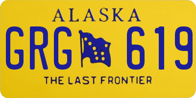 AK license plate GRG619