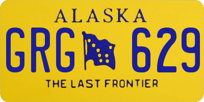 AK license plate GRG629