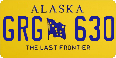 AK license plate GRG630