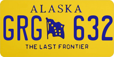 AK license plate GRG632
